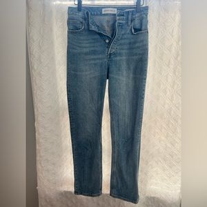 Denim Forum (Aritzia) High Rise Straight Jeans